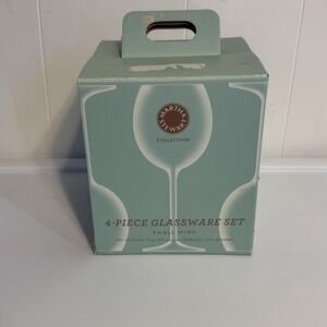 Martha Stewart Collection 4-Piece Small Wine Glassware Set 10oz Made Poland